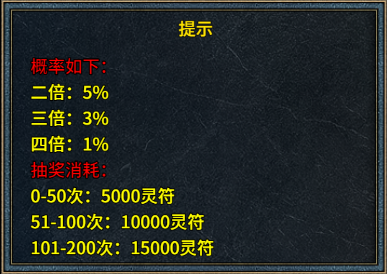 《霸者归来》概率公示 《霸者归来》概率公示