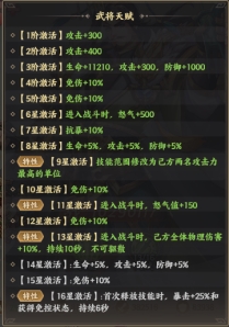 《九州群将录》武将天赋 《九州群将录》武将天赋