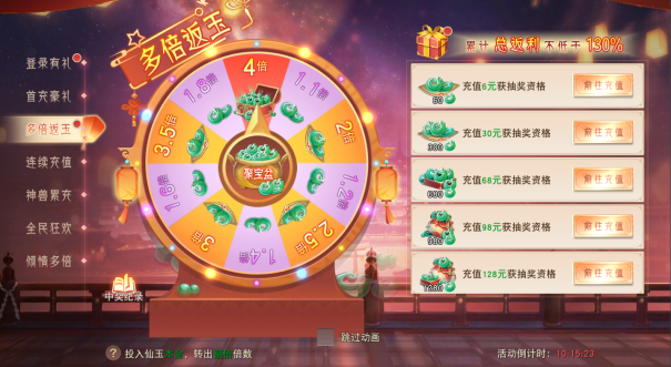 《仙梦奇缘三端》开服欢乐嘉年华活动