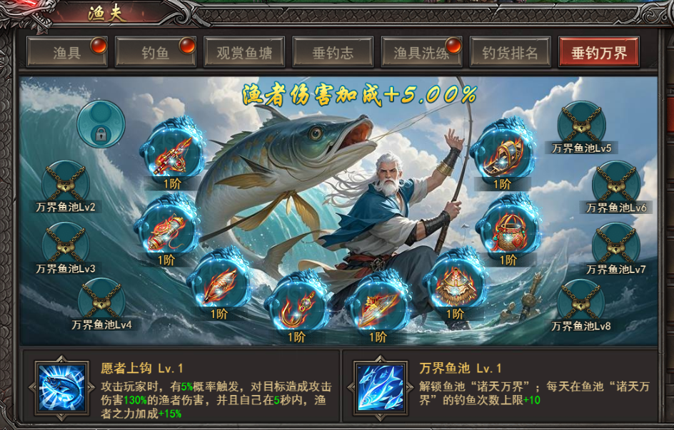 《王者之心2》渔夫玩法