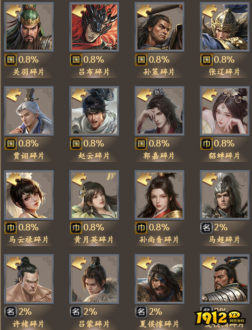 《烈火战神2》概率公示