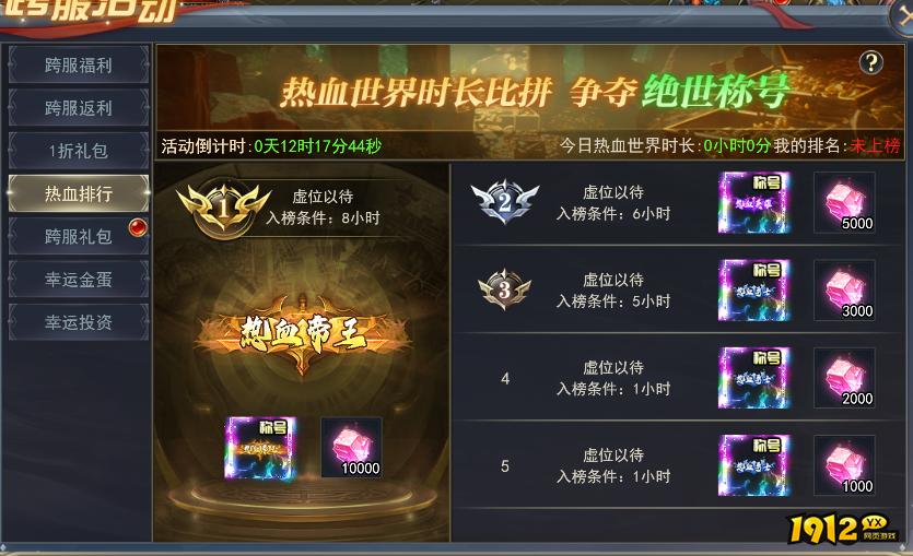 《三界》热血排行