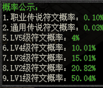 《龙之女神》概率公示