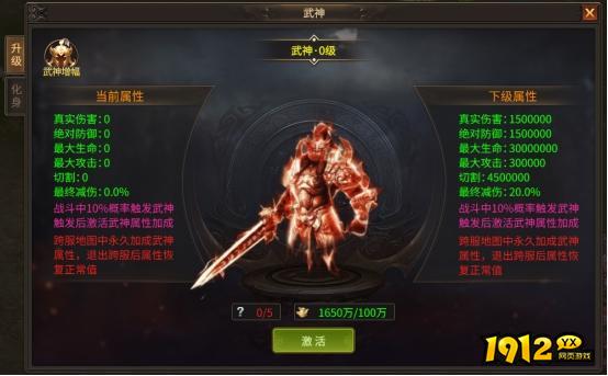 《刀剑笑之霸刀》武神化身